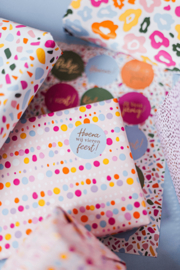 A5 stickervel:  Feestje (terrazzo)