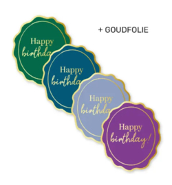 Stickerset: Happy birthday! (4 varianten)