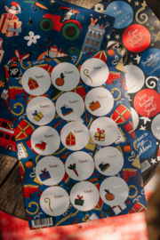 A5 stickervel:  Sinterklaas pret