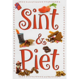 Wenskaart: Sint & Piet (feest)