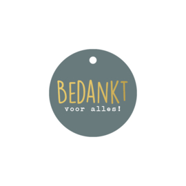 Cadeaulabel: Bedankt voor alles!