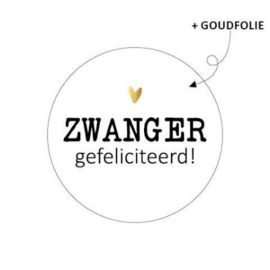 Sticker: Zwanger gefeliciteerd!