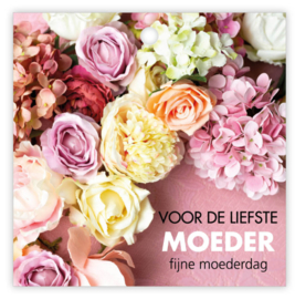 Cadeaulabel: Voor de liefste moeder... (dubbel kaartje)