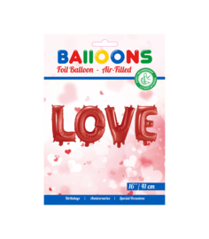 Folie Ballonnen Rood - Set Love