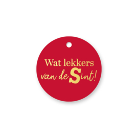 Cadeaulabel:  Wat lekkers van de Sint!