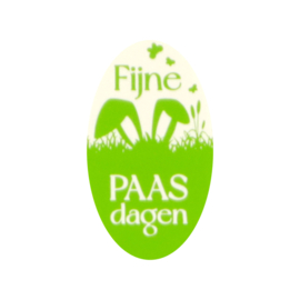 Sticker: Fijne Paasdagen (groen)