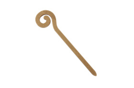 Staf Sinterklaas: Hout kleur goud