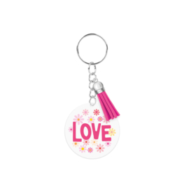 Acryl sleutelhanger: Love