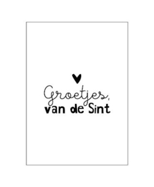 Ansichtkaart: Groetjes van de Sint