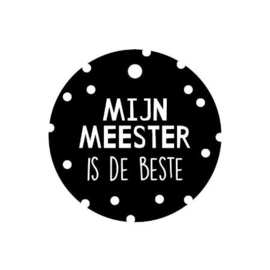 Cadeaulabel: Mijn meester is de beste