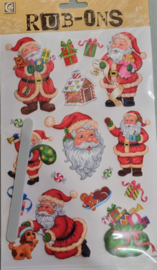 Kerstwrijf stickers incl. wrijfstokje