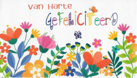 Cadeau geld envelop: van harte gefeliciteerd