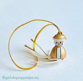 Gelukshanger: Kerstman goud