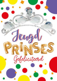 Wenskaart: Jeugd prinses gefeliciteerd
