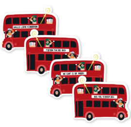 Stickerset: Pietenbus (4 varianten)