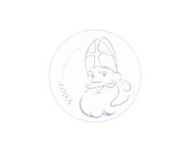Sticker: Voor... (wit/zilver)