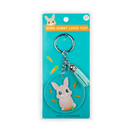 Acryl sleutelhanger: Konijn