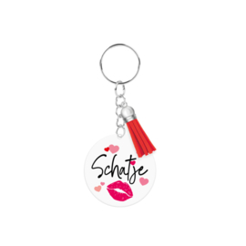 Acryl sleutelhanger: Schatje