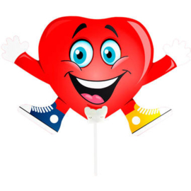 Mini figuur ballon happy hart