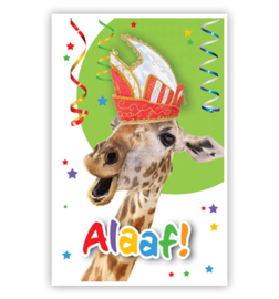 Wenskaart: Alaaf (giraf)