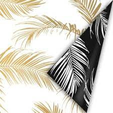 Cadeaupapier Palm Leaves wit/goud