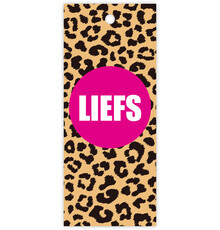 Cadeaulabel: Liefs (dubbel kaartje)