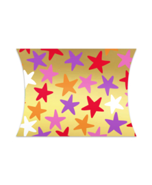 Gondeldoosje: Stars gold/multicolor