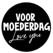 Sticker: Voor Moederdag love you!