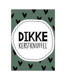 Ansichtkaart: Dikke kerstknuffel