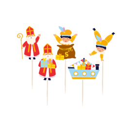 Cocktail prikkers:  Sinterklaas  (vrolijk welkom)