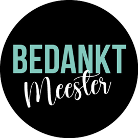 Sticker: Bedankt Meester