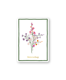 Cadeaukaart A7: Beterschap (wildflowers)