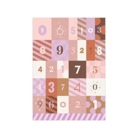 A5 stickervel:  Cijfers