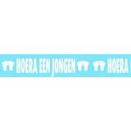 Afzetlint Hoera een jongen