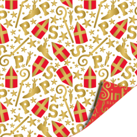 Cadeaupapier: Mijter pret (1 meter)