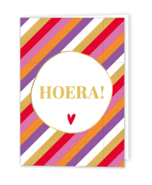 Wenskaart: Hoera!