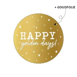 Sticker: Happy golden days!