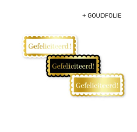 Stickerset: Gefeliciteerd! (3 varianten)