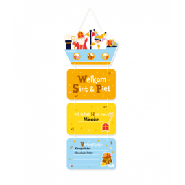 Deur decoratie:  Sinterklaas  (vrolijk welkom)
