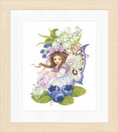 Borduurpakket - Blueberry Girl - Maria van Scharrenburg - Lanarte