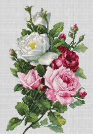 Borduurpakket - Bouquet of Roses - Luca-S