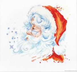 Borduurpakket - Santa Claus - Luca-S (weefstof)