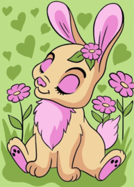 Schilderen op nummer Mini - Bunny - Wizardi