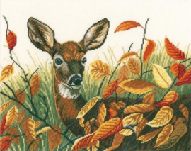 Borduurpakket - Autumn Lady - Animals - Lanarte