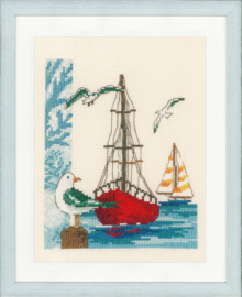 Borduurpakket - Zeilboot - Vervaco