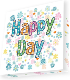 Diamond Dotz - Happy Day - 22 x 22 cm - op frame