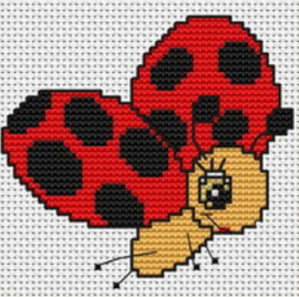 Borduurpakket - Little: Flying Ladybug - Luca-S