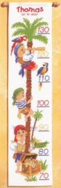 Borduurpakket - Piet  Piraat - Geboortemeter - Vervaco