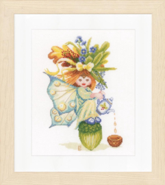 Borduurpakket - Acorn Girl - Maria van Scharrenburg - Lanarte
