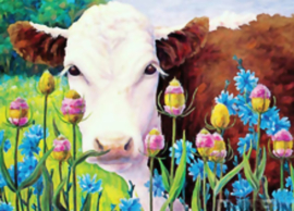 Diamond Painting Mona Lisa - Koe - 40 x 50 cm - full cover
